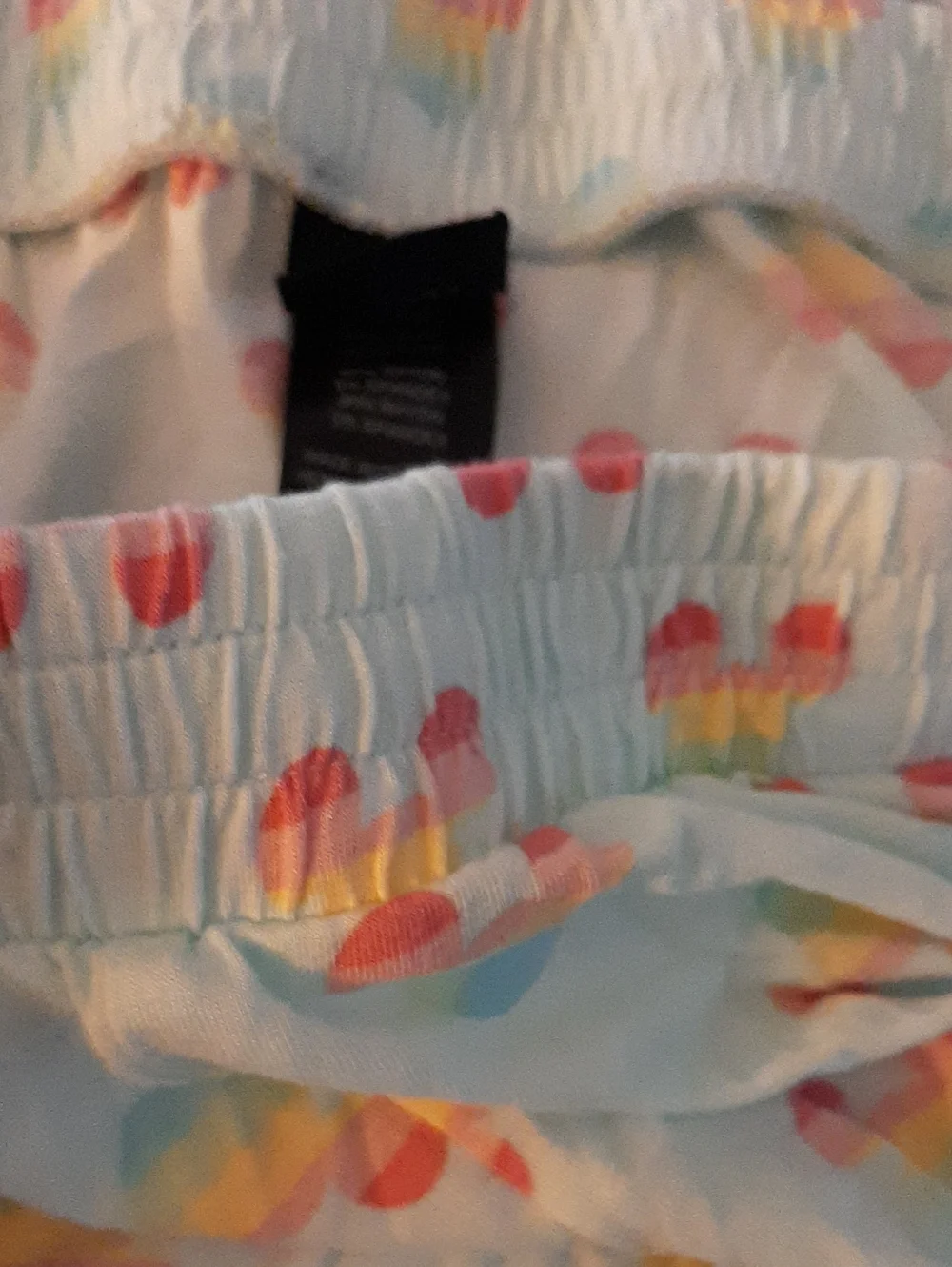 Disney Light Blue Rainbow Mickey Ear Pajama Set XXL New - Picture 4 of 4